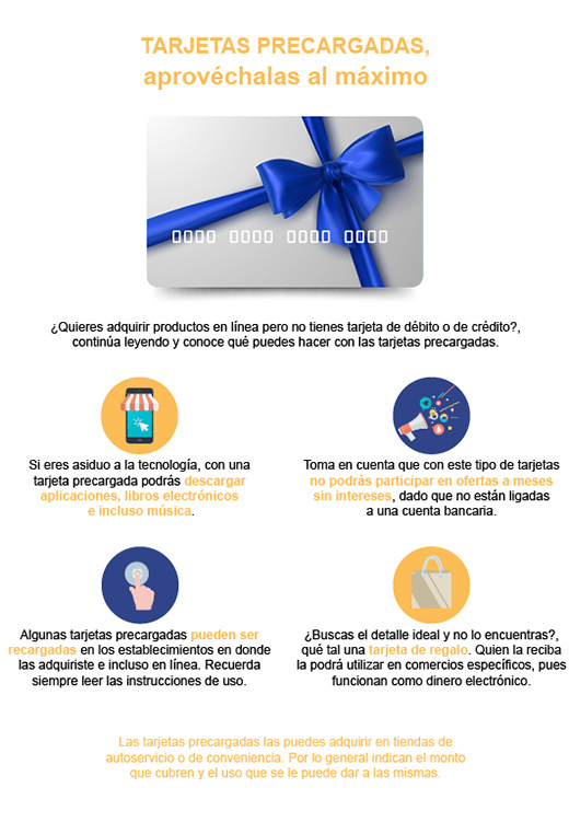 Tarjetas precargadas, aprovéchalas al máximo